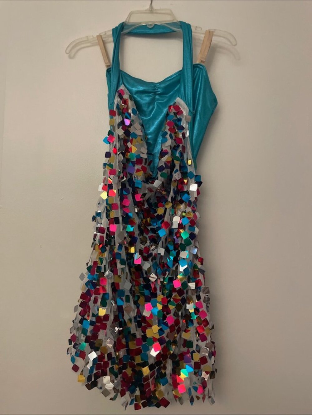 Weissman Leave It All To Shine Blue Sequins Adult Small Costume 6762 Tap Jazz